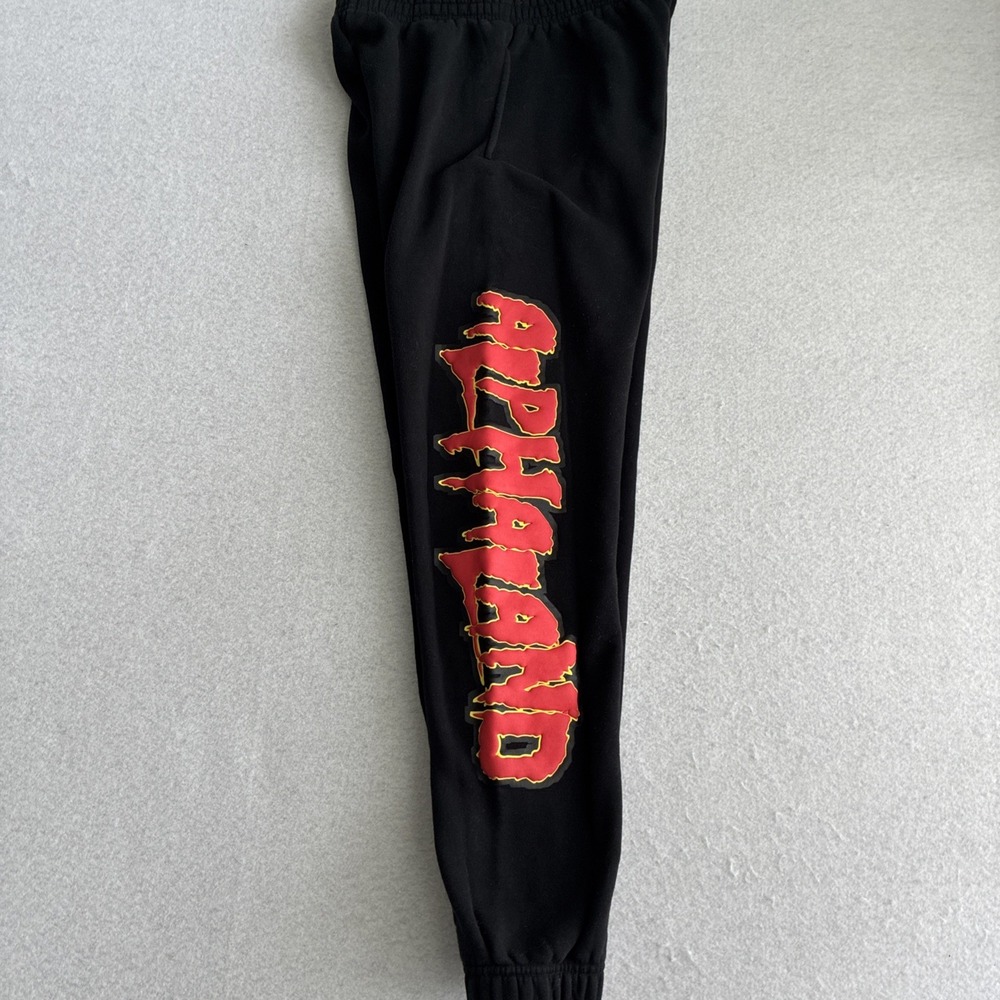 Alphalete Athletics Men's Sweatpants Size Small Black Alphaland Spellout Street
